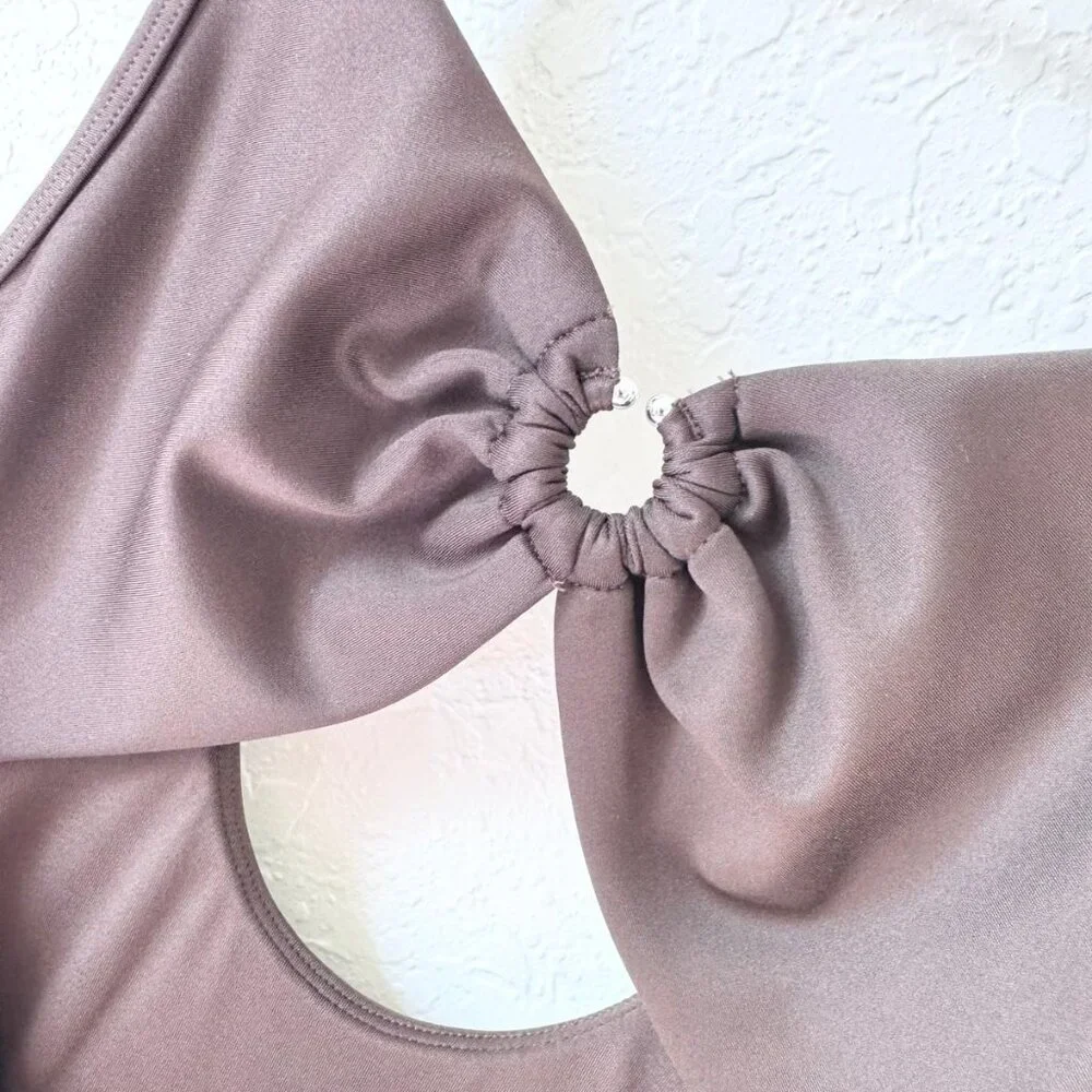 Alo Yoga Espresso Brown Airlift A-List Onesie - Picture 2 of 11